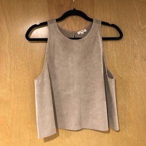 Suede Cropped Tank